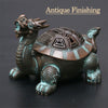 Chinese Dragon Turtle Metal Incense Burner NewZen