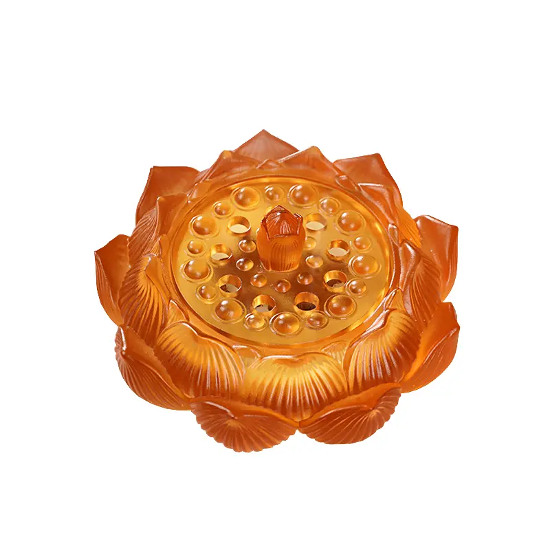 Lotus Colored Glazed Incense Burner NewZen