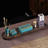 New Chinese Pure Copper Blue Incense Seal Set With Auspicious Crane Figure NewZen