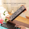 Four-Character Extra-long Pure Copper Incense Burner Incense Seal Set / Pure Copper 5-Piece Set NewZen