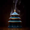 Pure Copper Tower Incense Burner Blue And Red NewZen