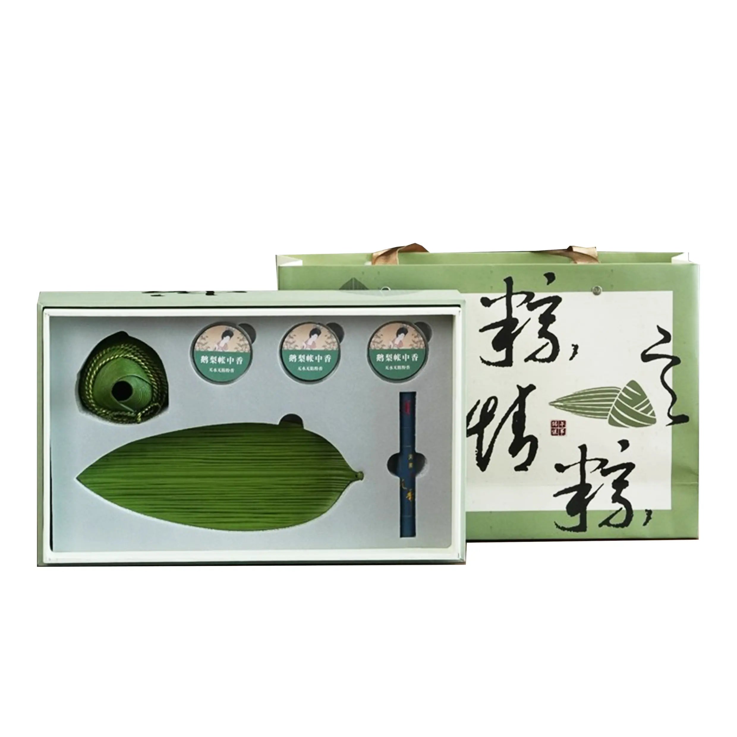 Rice Dumplings with Love Bamboo Green Incense Burner Pure Copper Multiple Uses NewZen