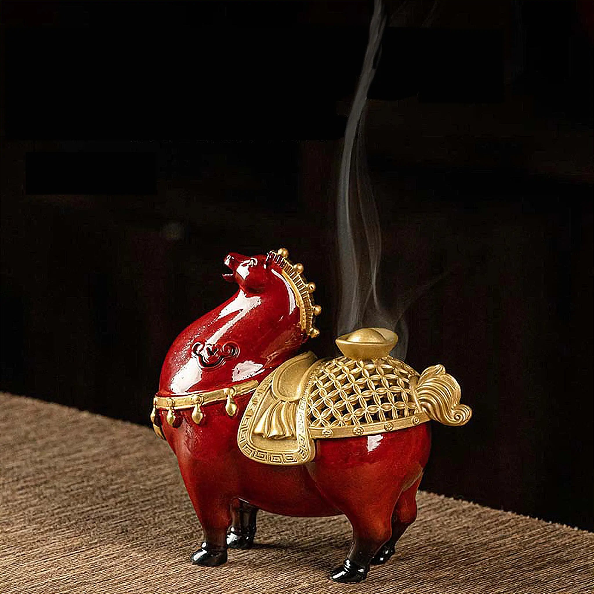 Wealth-Inviting Horse Incense Burner-NewZen NewZen